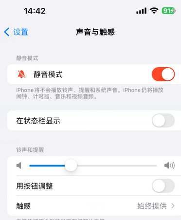 临武苹果15Pro维修网点分享iPhone15Pro系列机型中隐藏静音图标 