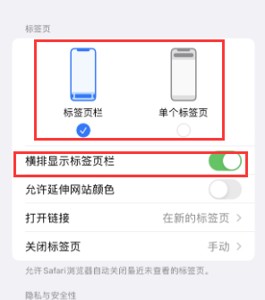 临武iPhone授权维修分享Safari浏览器如何切换标签栏位置 